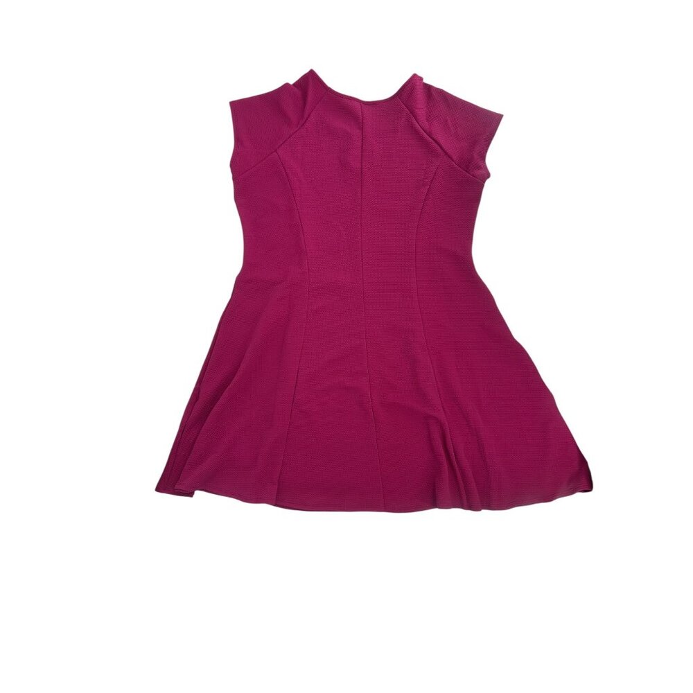 ✨ NWT 24Seven Fuchsia Pink Textured Keyhole Fit & Flare Dress 3X ✨ - Picture 5 of 8